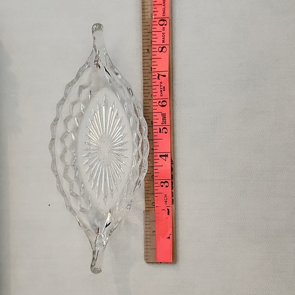 Vintage Fostoria American Relish Tray with Butter Dish - Picture 7 of 16